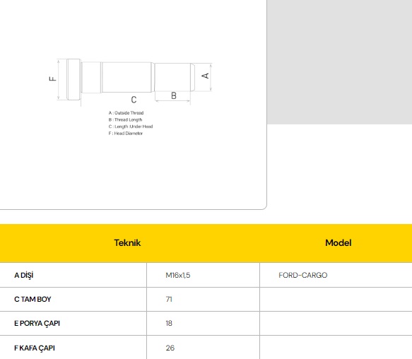 BİJON FORD TRANSİT ARKA -R-